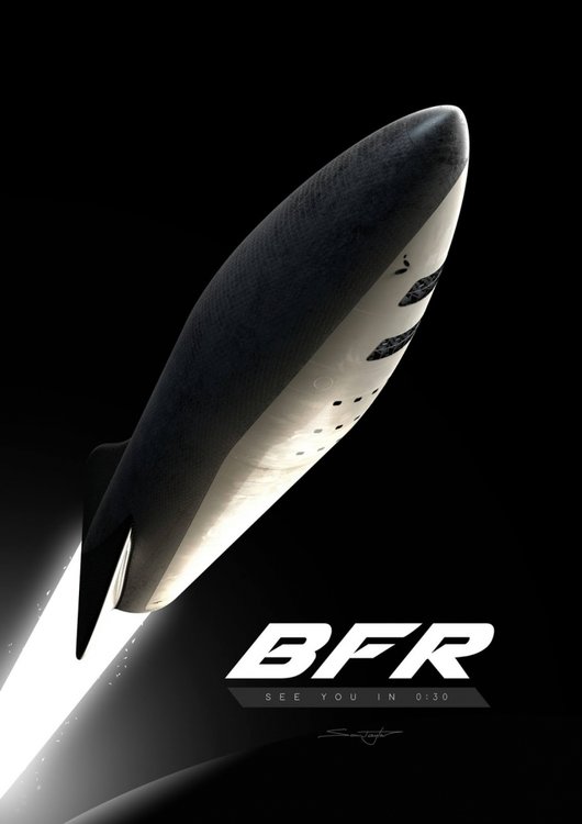 sm.Poster with SpaceX BFR spaceship by Sam Taylor.750.jpg